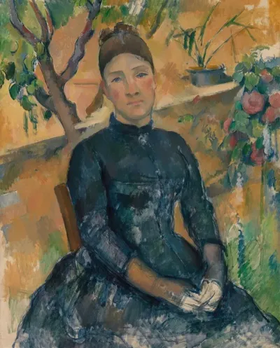 Madame Cezanne Hortense Fiquet 1850 1922 In The Conservatory