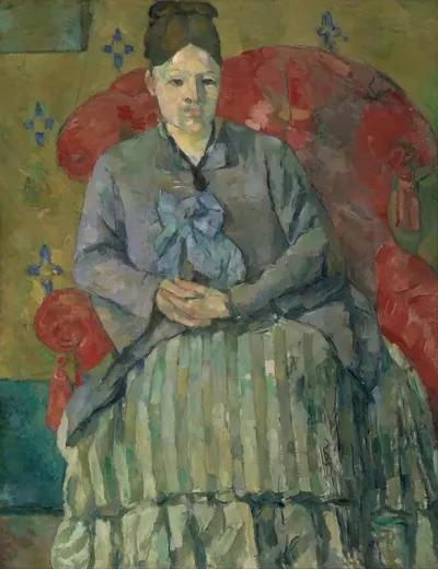 Madame Cezanne In A Red Armchair