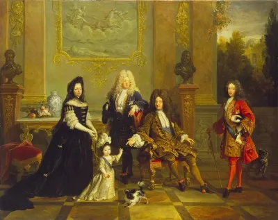 Madame De Ventadour With Louis Xiv And His Heirs
