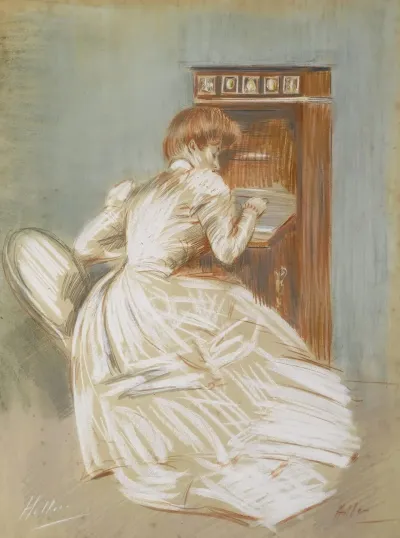 Madame Helleu A Son Secretaire