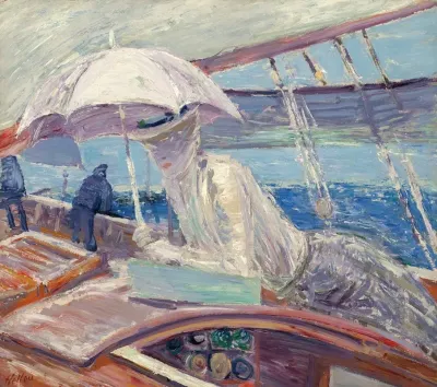 Madame Helleu Aboard The Yacht Bird