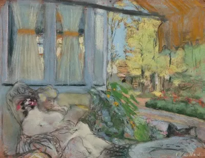 Madame Hessel Lisant Sur La Terasse Du Clos Cezanne