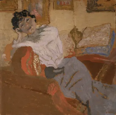 Madame Hessel On The Sofa