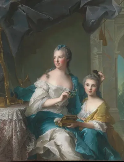 Madame Marsollier And Her Daughter
