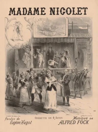 Madame Nicolet Operette En 4 Actes Paroles De Eugene Hugot