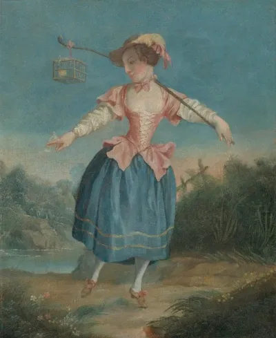 Madame Placide In The Title Role Of Rosetta In Alexandre Placides Staging Of The Ballet The Bird Catcher
