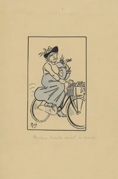 Madame Rosalie Revient Du Marche