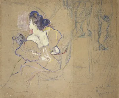 Madame Thadee Natanson Misia Godebska 1872 1950 At The Theater