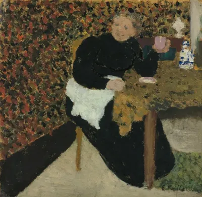 Madame Vuillard Avec Une Tasse Rose