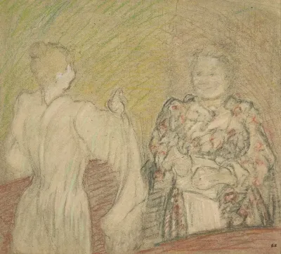 Madame Vuillard Conversant Avec Une Jeune Fille 2
