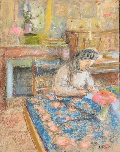 Madame Vuillard Ecrivant Vaucresson