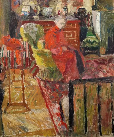 Madame Vuillard En Peignoir Rouge