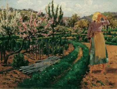 Madchen Im Obstgarten