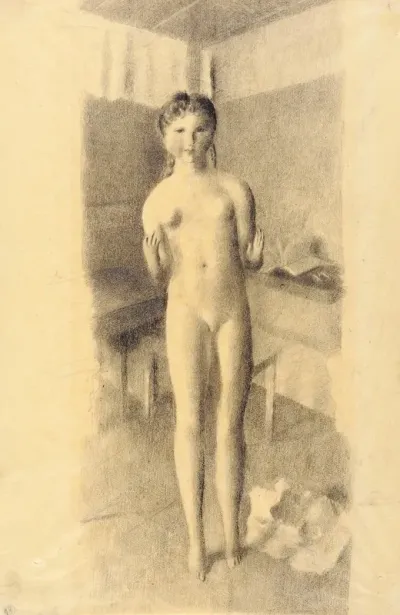 Madchen In Amdener Stube