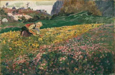 Madchen In Der Blumenwiese