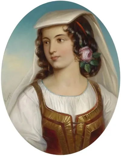 Madchen In Suditalieniescher Tracht
