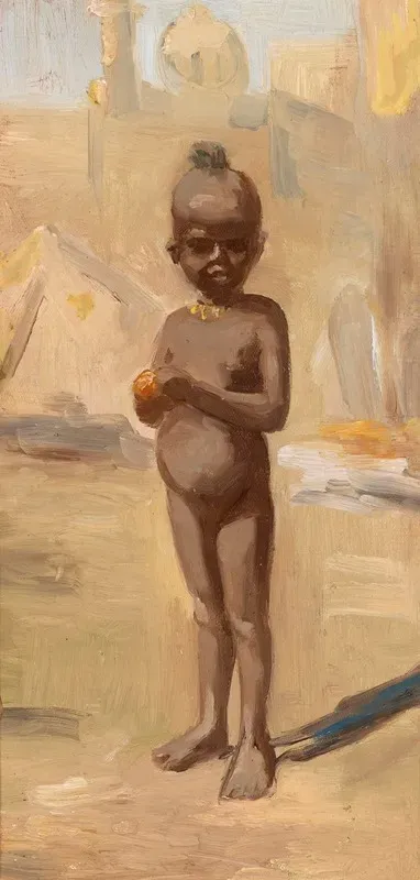 Madchen Mit Orange In Kairo