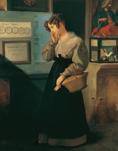 Madchen Vor Dem Lotteriegewolbe