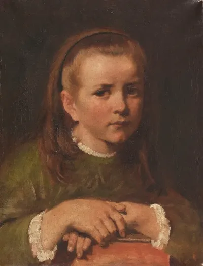 Madchenportrat Agnes Die Tochter Des Kunstler