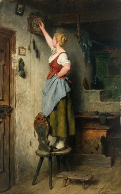 Madel An Der Uhr