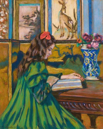 Madeleine Guillaumin Lisant