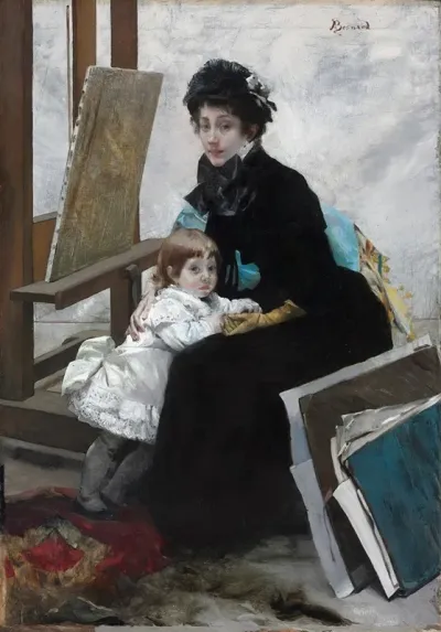Madeleine Lerolle And Her Daughter Yvonne