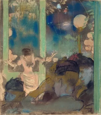 Mademoiselle Becat At The Cafe Des Ambassadeurs