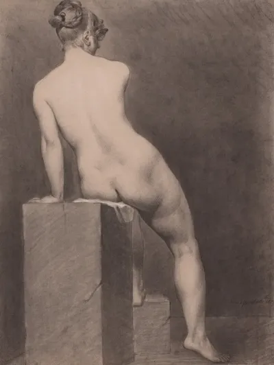 Mademoiselle Rose Nue Vue De Dos