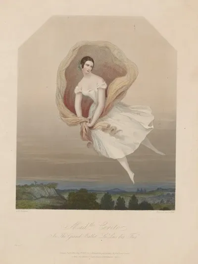 Madlle Cerito In The Grand Ballet Le Lac Des Fees