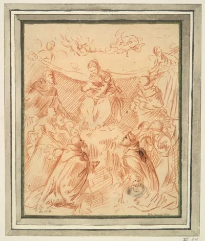 Madonna Adored By Saints
