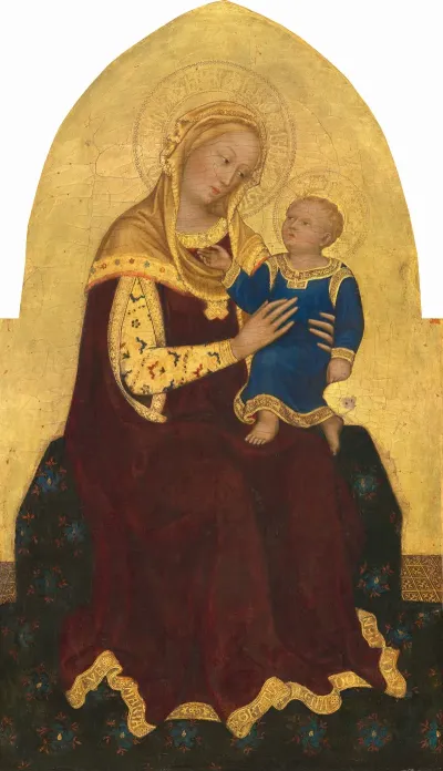 Madonna And Child Enthroned 6