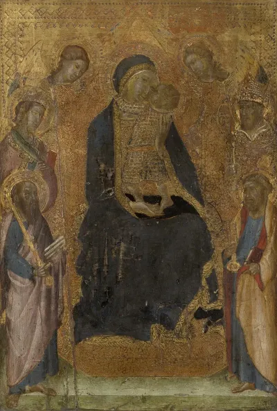Madonna And Child Enthroned With Saints And Angels 2