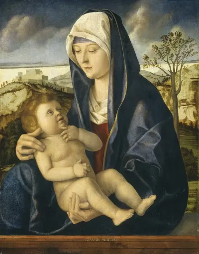 Madonna And Child In A Landscape 3