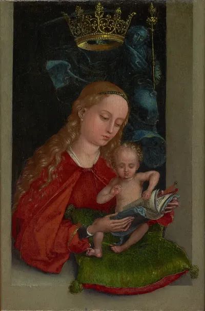 Madonna And Child In A Window