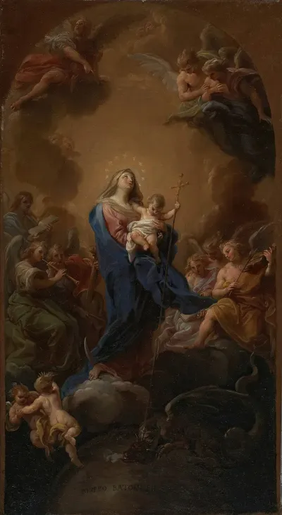 Madonna And Child In Glory