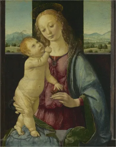 Madonna And Child With A Pomegranate