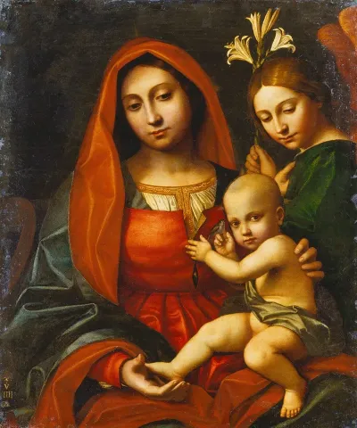 Madonna And Child With An Angel