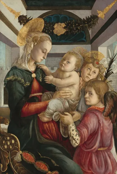 Madonna And Child With Angels 10