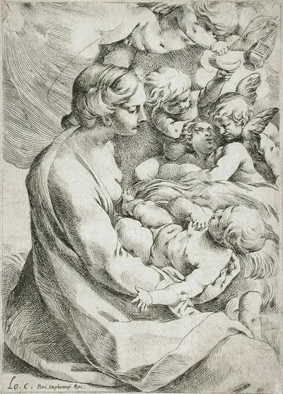 Madonna And Child With Angels 13