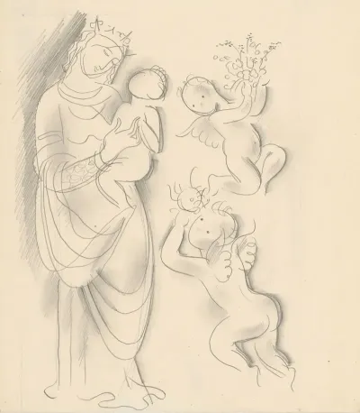 Madonna And Child With Angels 7