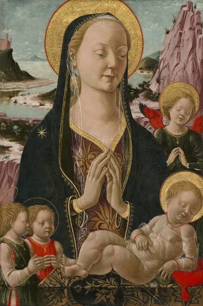 Madonna And Child With Angels 8