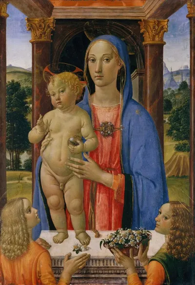 Madonna And Child With Angels 9