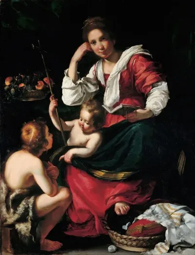 Madonna And Child With Infant Saint John