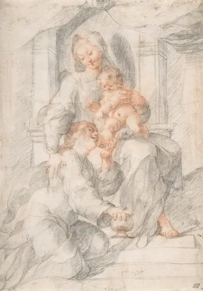 Madonna And Child With Mary Magdalen
