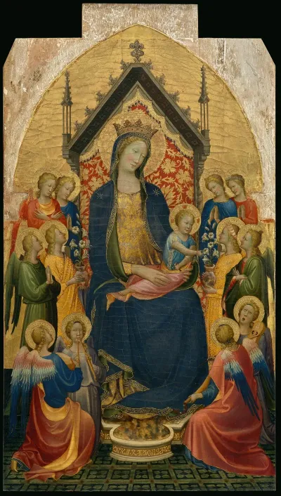 Madonna And Child With Musical Angels