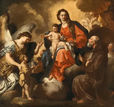 Madonna And Child With Saint Francis Of Paola And The Archangel Raphael