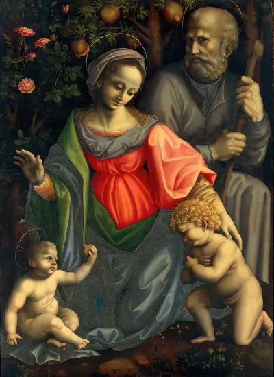 Madonna And Child With Saint Joseph And Infant Saint John