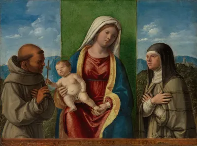 Madonna And Child With Saints Francis And Clare