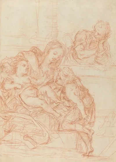 Madonna And Child With Saints John And Joseph Recto