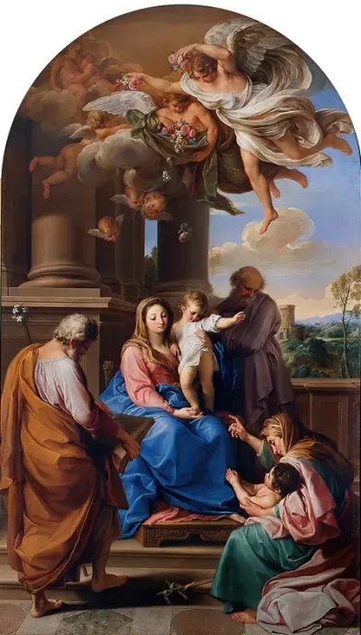 Madonna And Child With Saints Joseph Zacharias And Elisabeth And The Infant Saint John